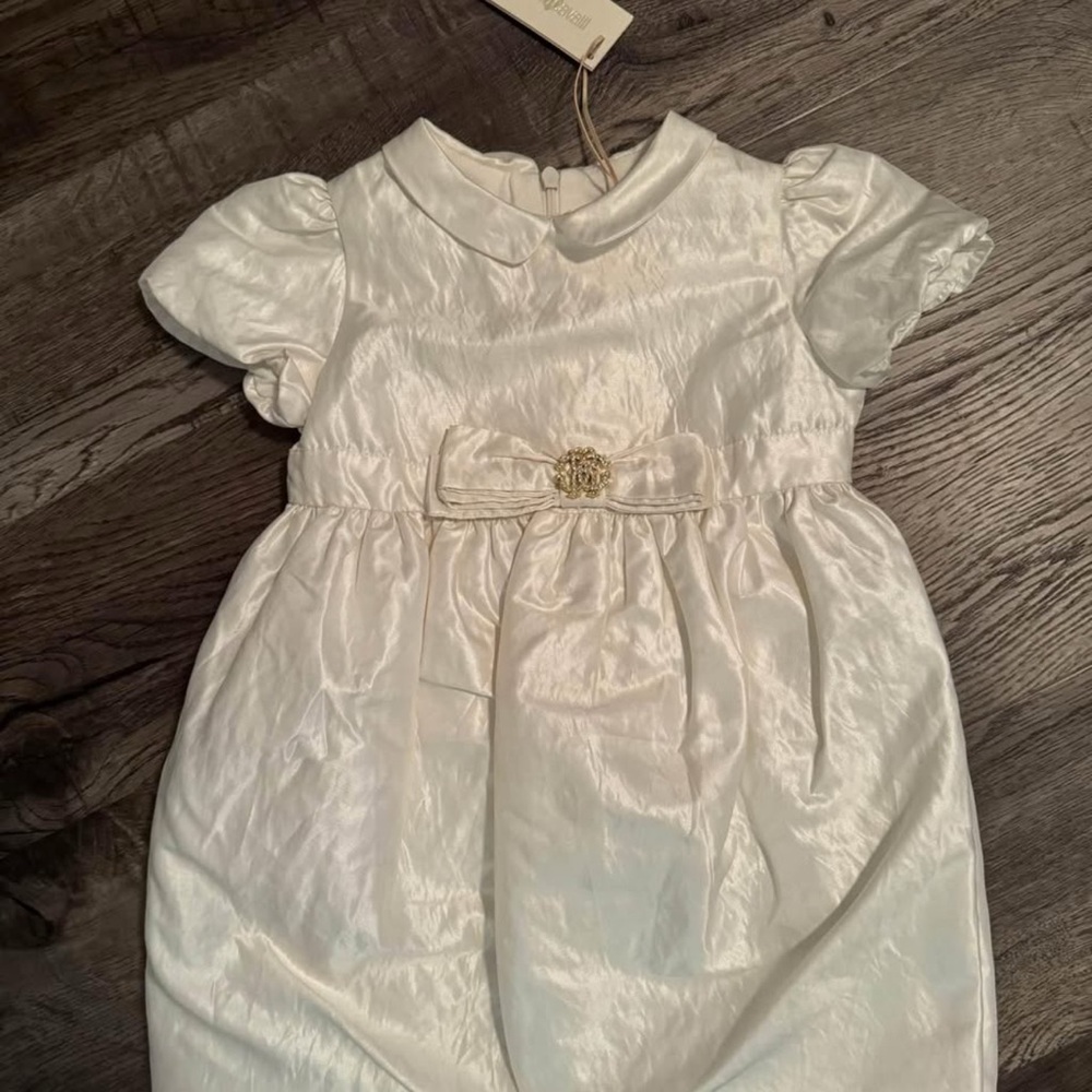 Roberto Cavalli White Formal Kids Dress